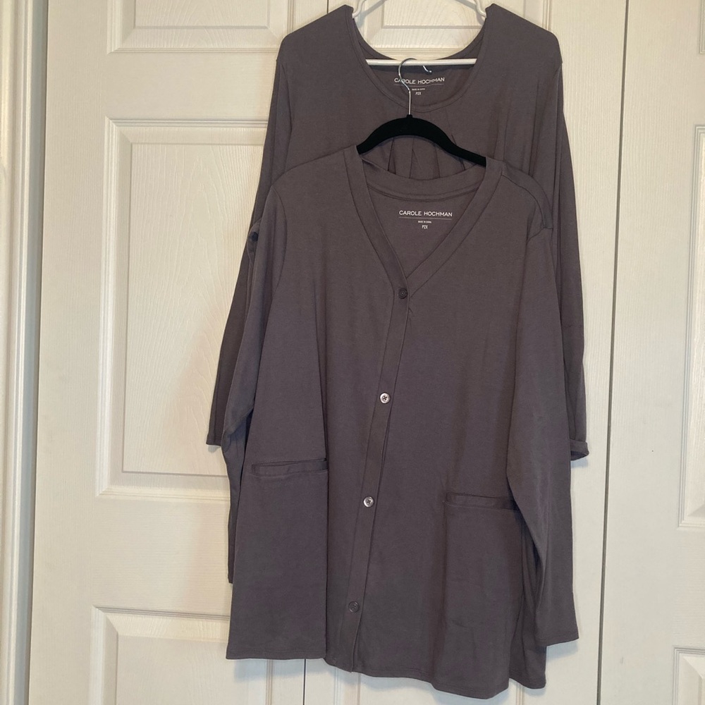 Carole Hochman Cardigan and Top Set Size P2X